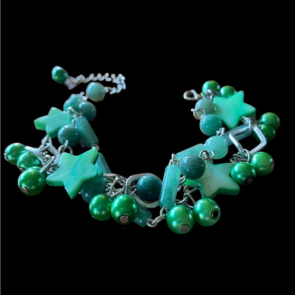 Bracelet, Green Aventurine Mix Beads - Picture 7 of 9